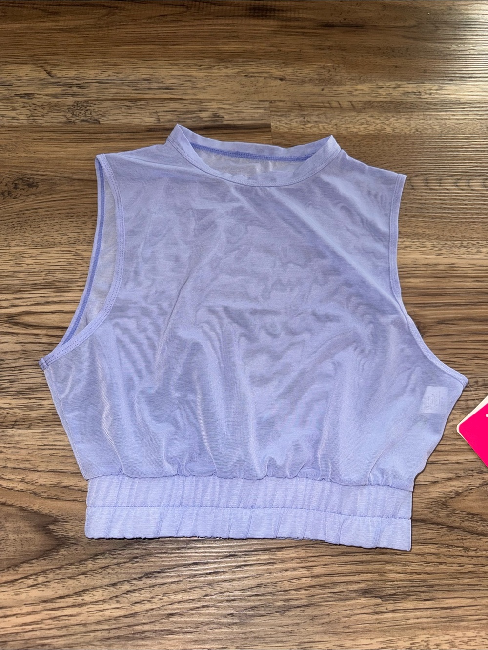 NWT Girls Sleeveless Lavender Dance Crop Tank Top